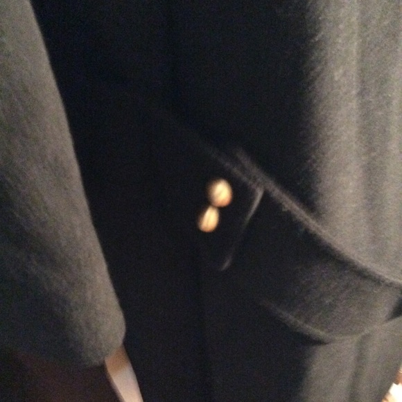 Long wool trench coat jacket - Picture 2 of 6